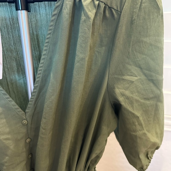 NWT Boho Green Maxi Dress - Picture 8 of 10